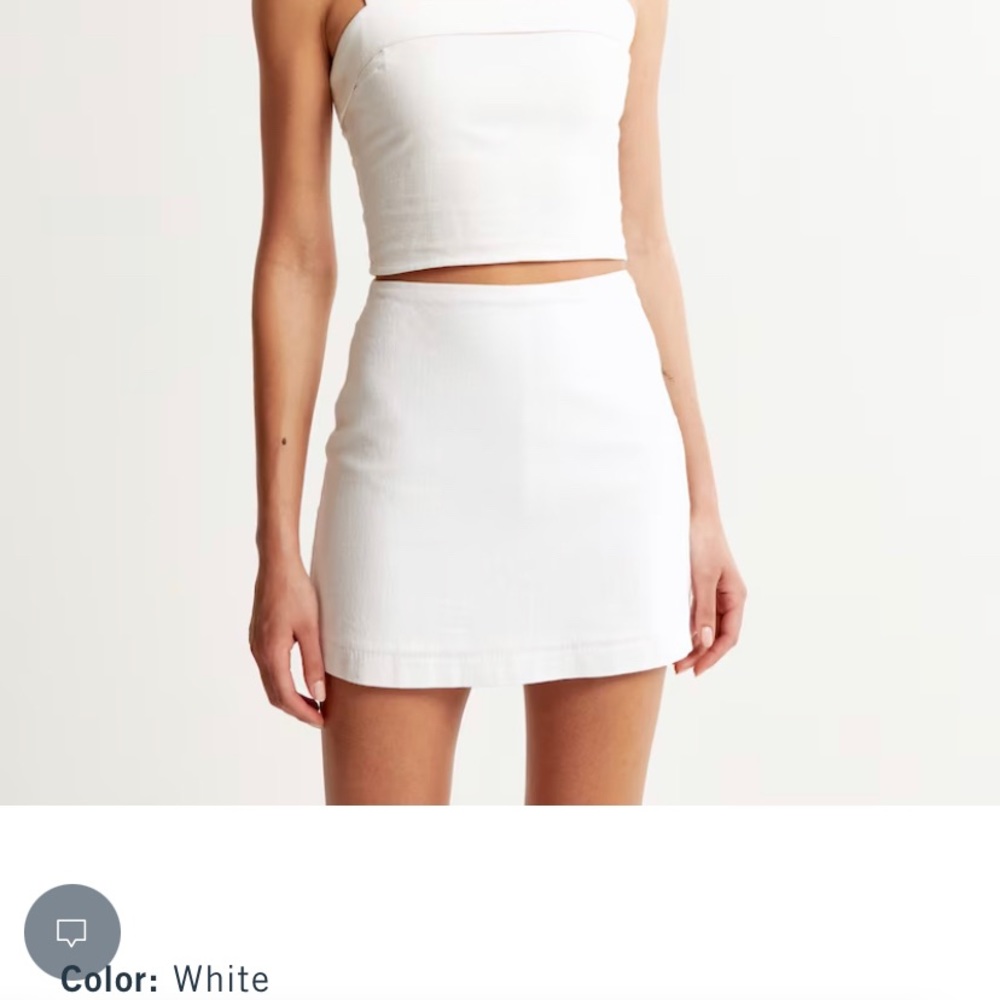 Abercrombie & Fitch Linen-Blend Mini Skort size extra small